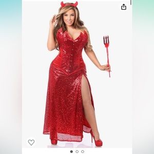 Daisy Corsets premium sequin devil costume Size Medium